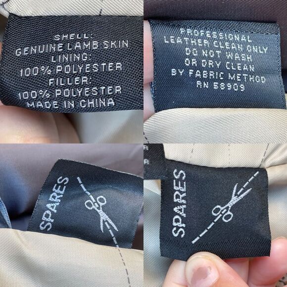 RoundTree & Yorke Lamb Skin Leather pilot jacket large - Picture 16 of 17